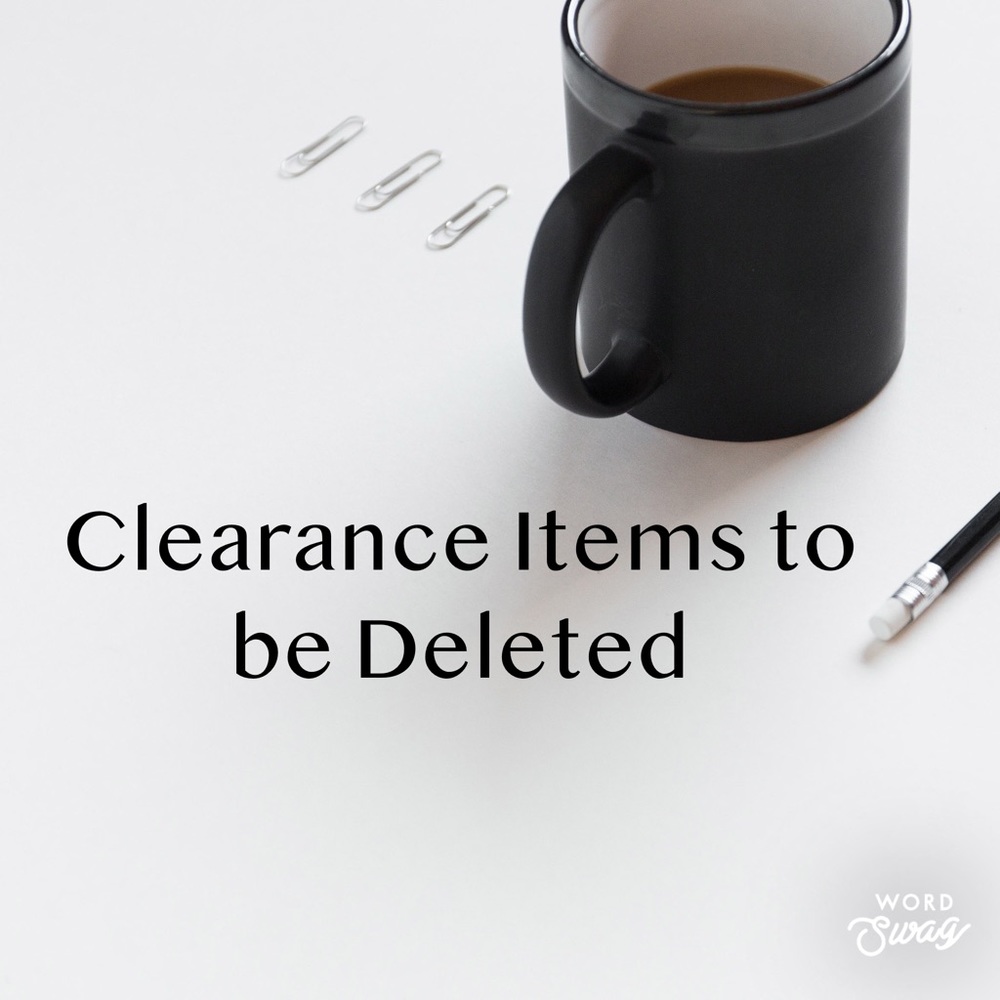 Cleaning Out Today, Tomorrow....